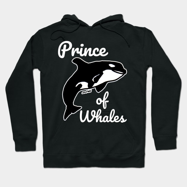 Prince of Whales Meme Themed Gifts for Whale Lovers Hoodie by sketchnkustom